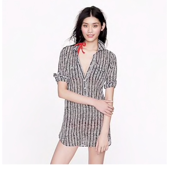 J. Crew Tops - J. Crew Herringbone Stripe Tunic